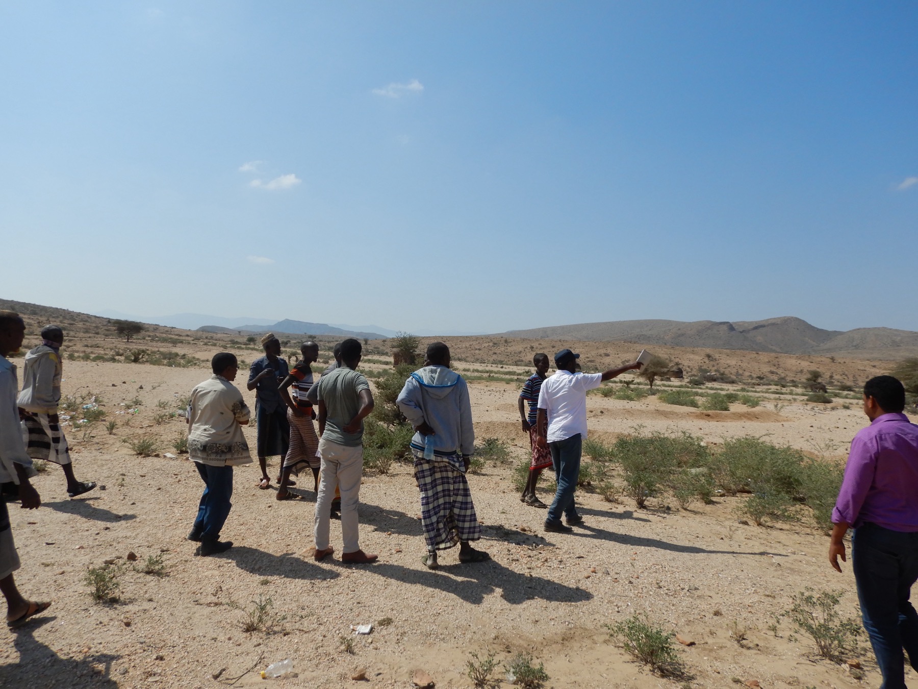 Contour bund assessment in Zeylac